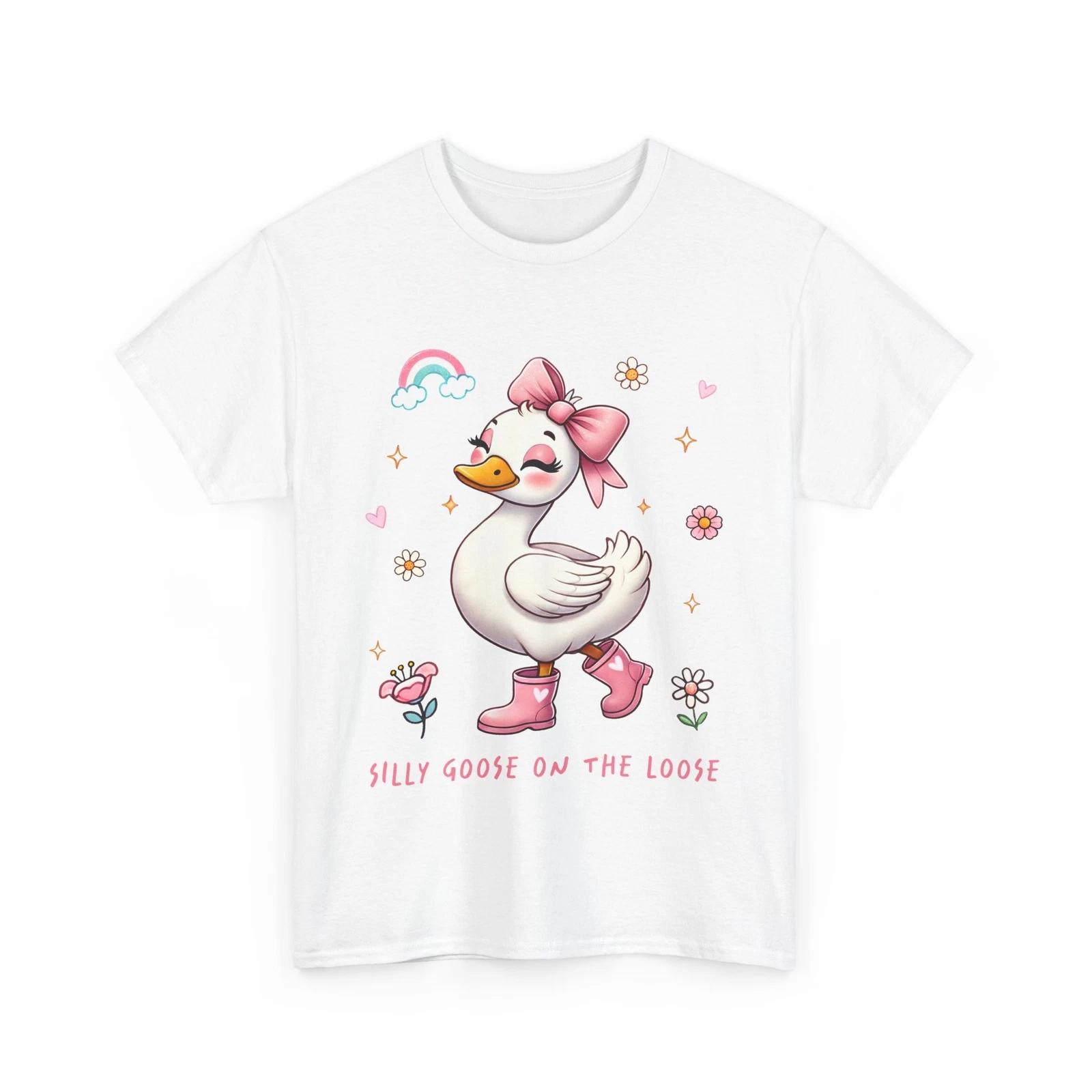 

Silly Goose on the Loose T-Shirt | Blooming Flowers & Spring Enthusiast Tee 3XL