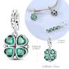 Original 925 Sterling Silver Charms Universal Clasp Magnetic Four-Clover Pendant Fit Original Bracelet Necklace Women DIY Gift