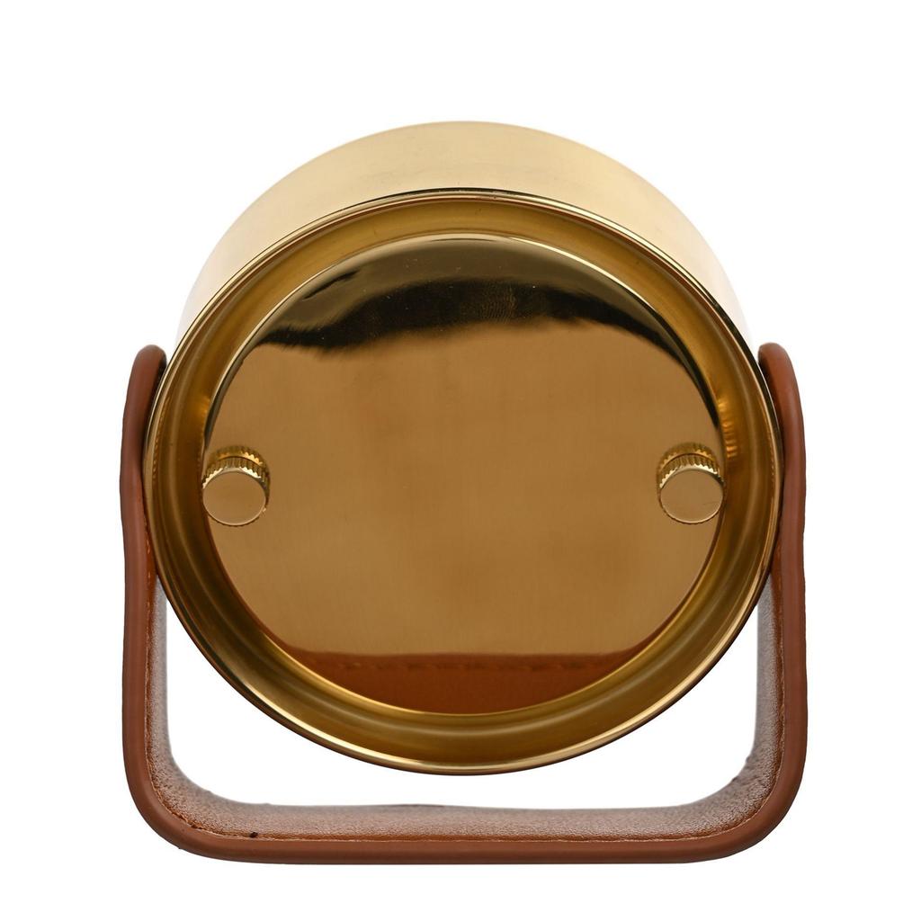 Wm.Widdop Gold Mantel Clock On Stand