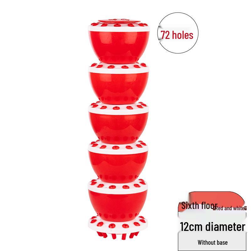 Multifunctional Display Stand for Candied Hawthorn, Cotton Candy & Potato Tower with Plastic Stick Holder