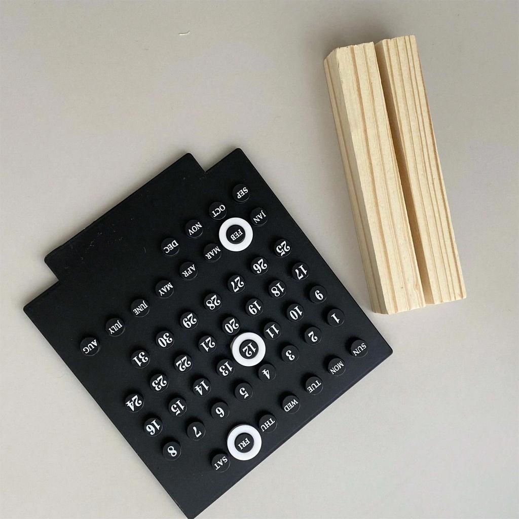 Calendar Mini DIY Desktop Calendar, Office Desktop Decoration, Holiday Decoration Calendar