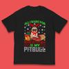 Tudo o Que Quero Para o Natal É o Meu Cão Pitbull Camiseta Infantil