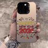 Happy New Year 2026 Calendar Laser Phone Case For Xiaomi Redmi Note 14 Pro Plus 5G 13 12 11 10 Redmi 15C 14C 13C Hard Back Cover