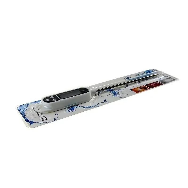 

1 шт. цифровой кулинарный термометр, считывание в реальном времени кухонного термометра, подходит для мяса, морепродуктов, барбекю белый