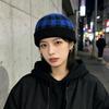 Polka Dot Melon Skin Hat Brimless Painter Hat Personalized Knitted Beanies Cap  Men
