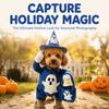 Adjustable Halloween Pet Ghost Costume Glow-in-the-Dark Full Body Jumpsuit  Photography