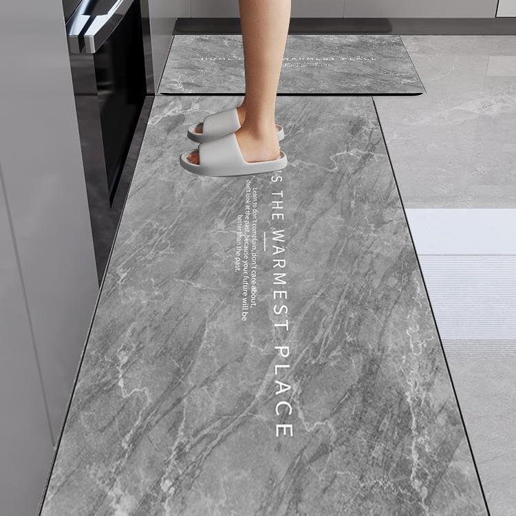 Durable, Water-Absorbing, Anti-Slip Kitchen Floor Mats: Soft, Easy-Care, Dirt-Resistant Diatom Mud Mats