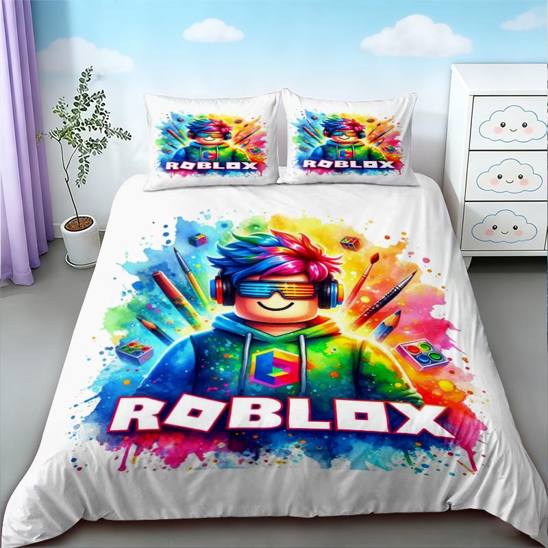 Duvet Cover Roblox  Bedding Set Soft And Comfortable Quilt Cover For Bedroom Home Birthday Decor Gifts Queen King