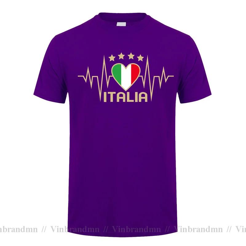 Italy Italian Soccer T Shirt Unisex Italian Heartbeat Gift Tshirt Funny Italy Roma Flag Tshirt Cool T Shirt Fitted Casual Unisex Tees