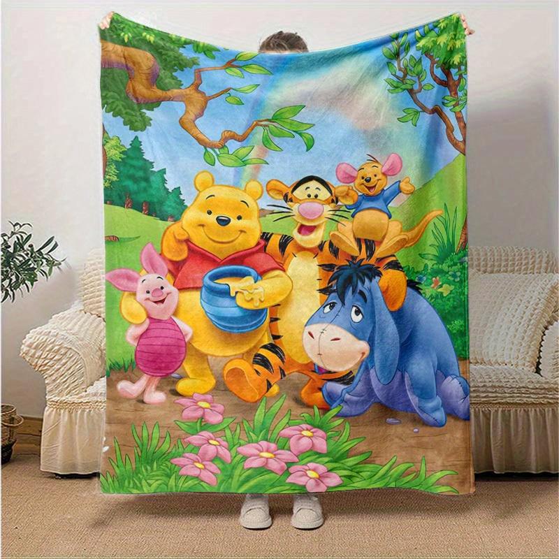 

1pc. Cute Cartoon Winnie The Pooh Friends Blanket, Soft Throw Blanket for Room Decor, Perfect Gift for Friends, Family-Friendly Design, Suitable for A 130x150cm