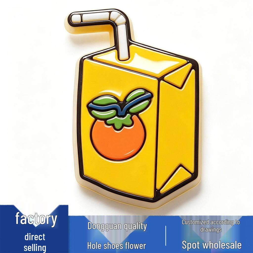 New Crocs Flower Charms: Cute, Versatile PVC Food Series Buckles for Crocs Shoe Decorations