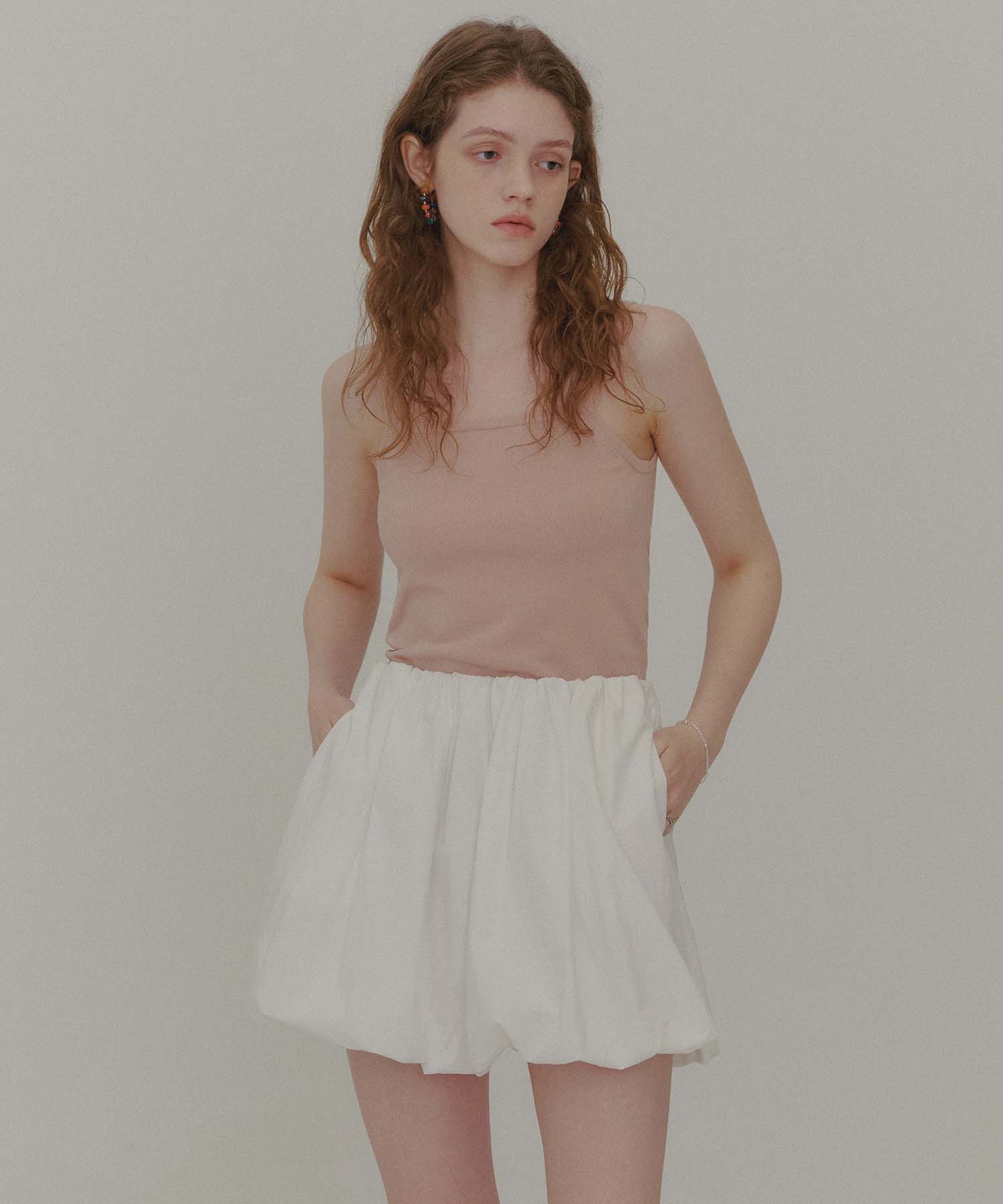 Plack Woman Cloudy Sleeveless Knit Top Pink O/S/Free