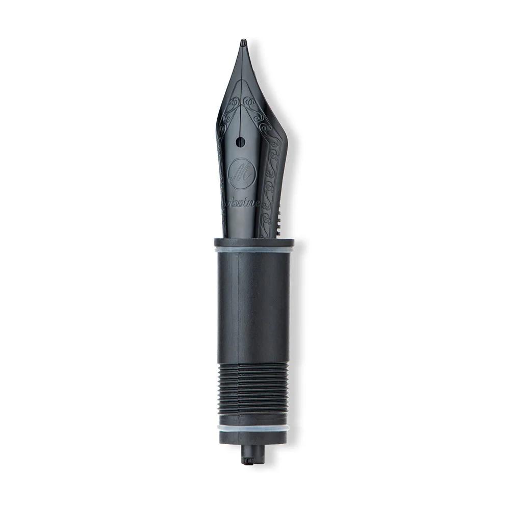 Asvine V126 Penna Stilografica a Riempimento Sottovuoto Nero Opaco Titanio Pennino EF/F/M Acrilico Scrittura Regalo di Natale Penna per Ufficio Lusso