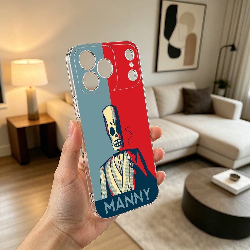 Game Grim Fandango  Phone Case Transparent Silicone Soft For iPhone 17 16 15 14 13 12 11 Mini Pro Max Plus iPhone14Pro