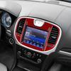 Real Soft Carbon Fiber Sticker For Chrysler 300 300C 2011 2012 2013 2014 LHD RHD Car Central Control Screen Panel Accessories.