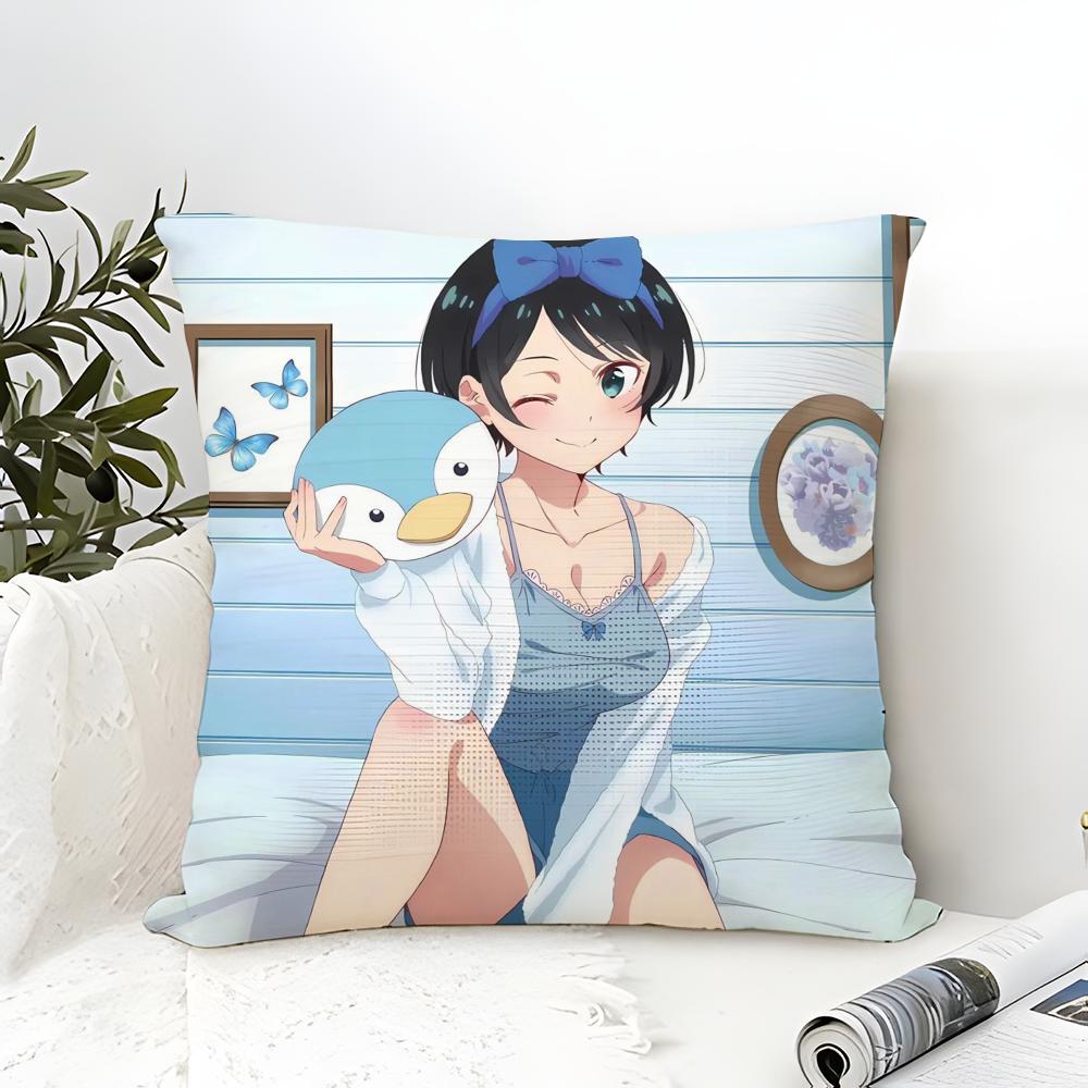 RentAGirlfriend KKanojo Okarishimasu Pillow Case linen pillow case sofa home decor cushion cover cushion cove