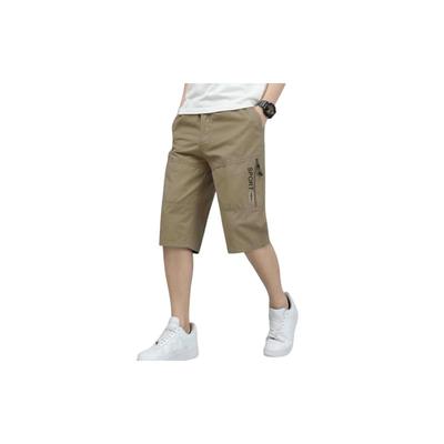 Tagdo Men' Solid Cotton Shorts (RfCottonShorts2003GoldXl)
