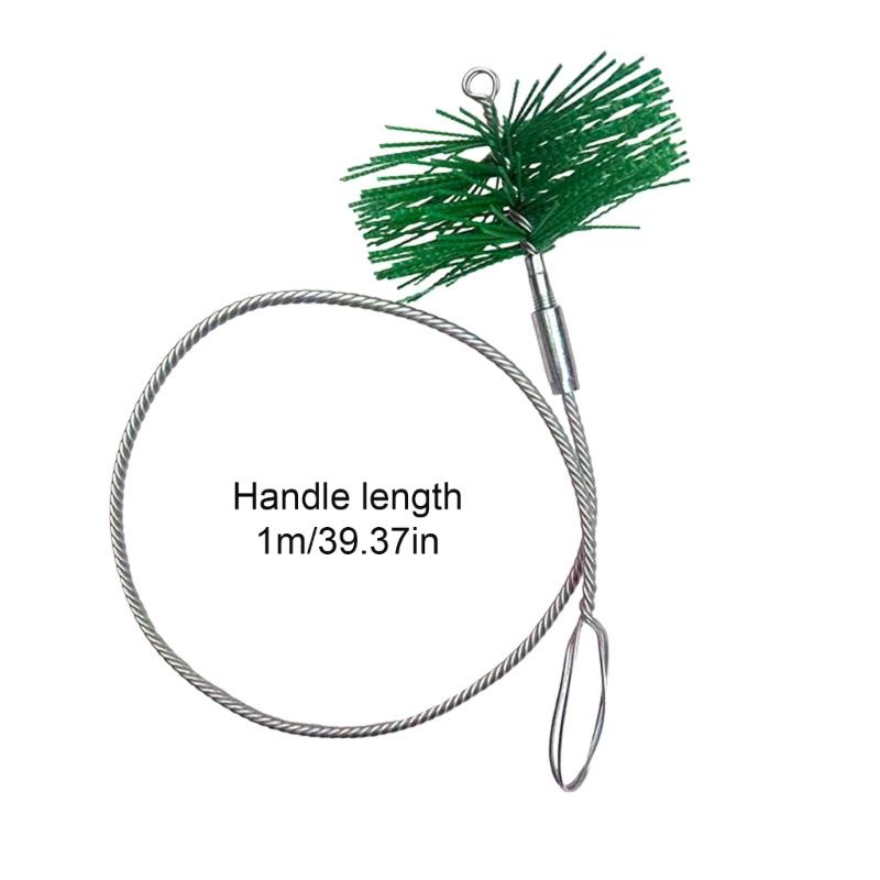 Efficient Pipe And Chimney Brush With Nylons Bristles To Minimize Scratching Remove Residues For Enduring Use