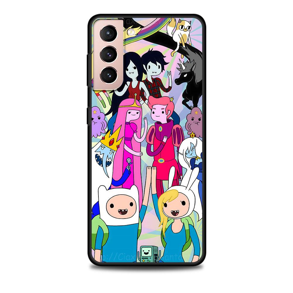 

Fionna & Cake Case for Samsung Galaxy S23 S10e S10 S21 FE S22 S9 S24 Ultra S20 Plus Soft Black TPU Phone Cover Bumper Samsung S9