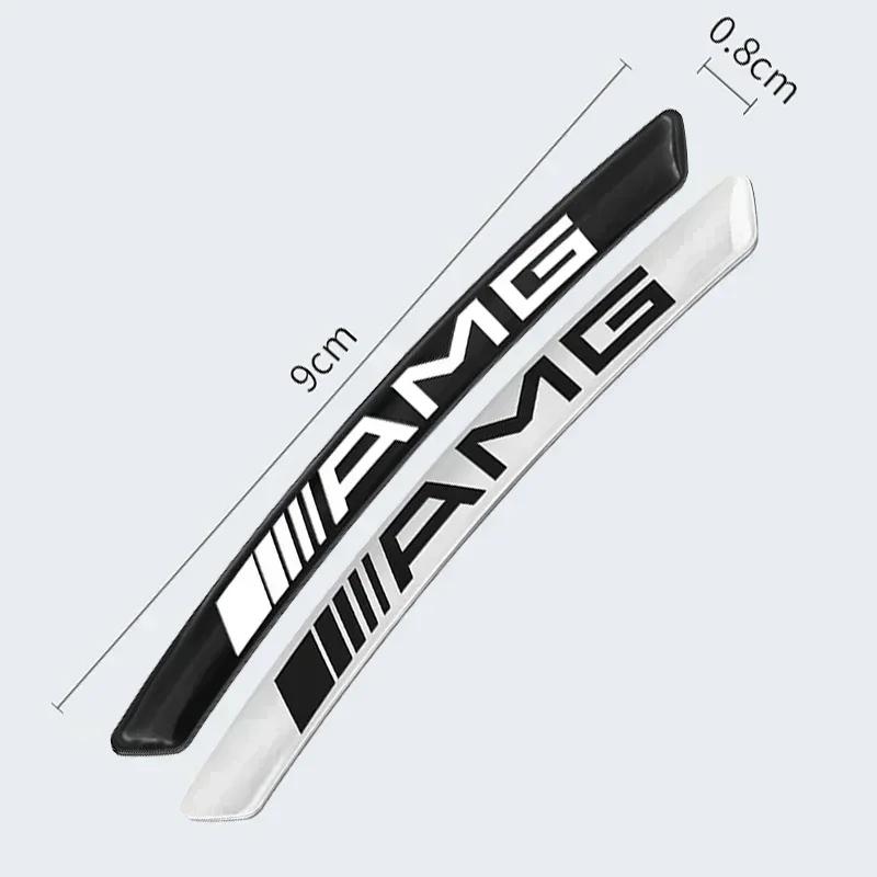 Car For Mercedes-Benz AMG 4Pcs Car Wheel Badge Sticker Emblem Decoration for Mercedes Benz W124 W205 W211 W203 W204 W168 CLA CLK