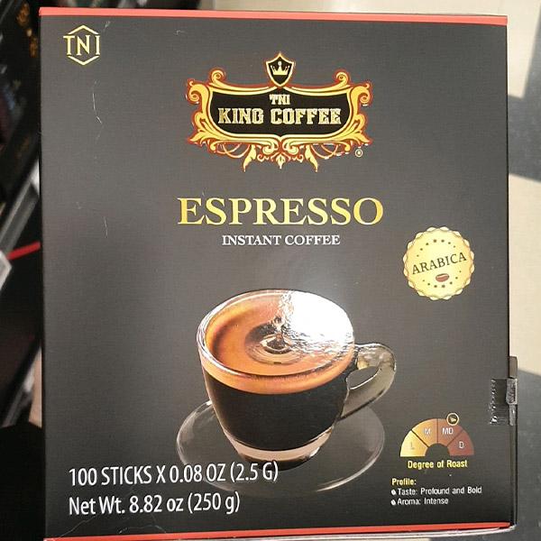 King Coffee Espresso Instant Coffee 2.5g x 100 sticks (250g)