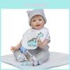 Lebensechte 22-Zoll Realistische Reborn Baby Jungenpuppe Aus Weichem Vinyl-Silikon Für Kleinkinder