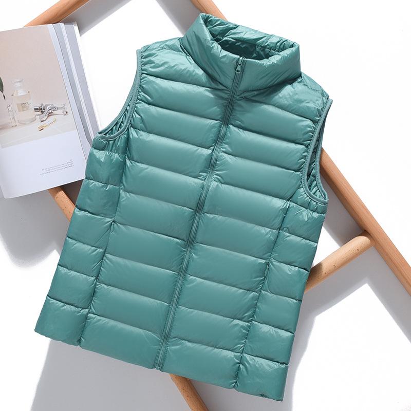 Women Women Ultra Light Down Vests Slim Sleeveless Jacket Portable Girl Lightweight Windproof Waistcoat