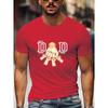 New Summer Men's Fashion T-shirt Personality Simple Pattern Printed Men's T-shirt Top