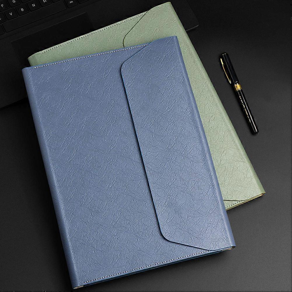 Multi-pocket A4 leather conference folder organiser Professional for business, meeting & study. Business Meeting Essential