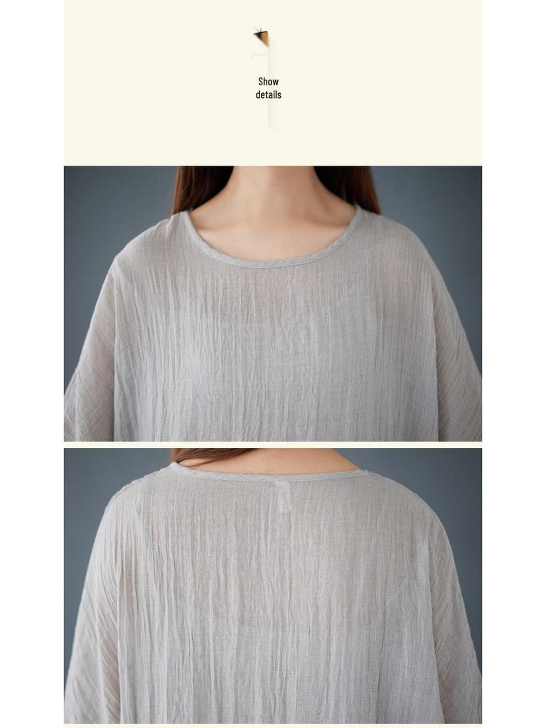 Jarní/Letní Zen Retro Dámský Set Široké Kalhoty a Tílko