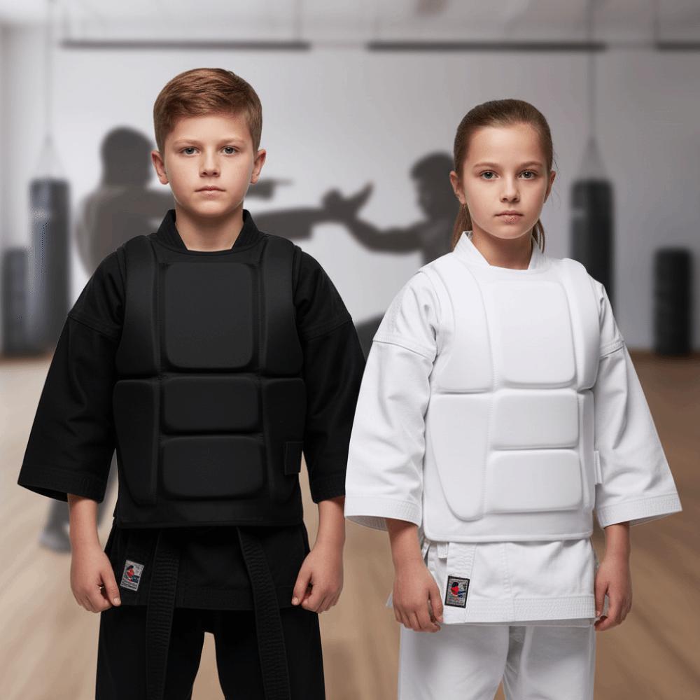 Protector de Costillas Resistente al Desgaste Protector de Impactos Protector de Pecho de Karate Sanda Lucha
