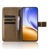 For Realme 14T 5G/Realme 14 5G Leather Wallet Case with Strap Diamond Texture Phone Cover