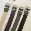 Braideds Woven Stretch Belt Plain Color Elastic Belt Fashion Canvas Belt  Men Women