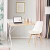 MODERN DESK Brico white loft WITH TWO COMPARTMENTS
