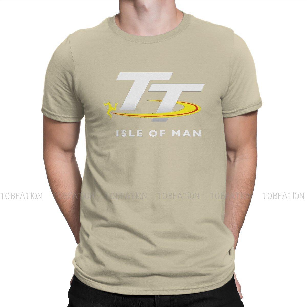 Comfortable season Isle Of Man TT Races Manx T-shirt voor Mannen Race 7 Humor Zomer T-shirt Nieuw Ontwerp Pluizig L kaki