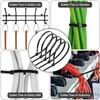 Fascetta autobloccante in nylon di plastica 100 pezzi nera 5x300 fascetta fermacavo anello di fissaggio fascetta 4x200 fascetta avvolgicavo con cerniera set fascetta in nylon