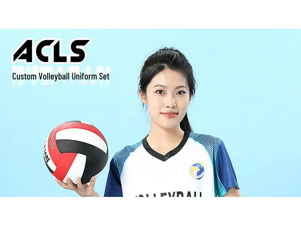 Men's & Women's Quick-Dry Volleyball Team Uniform Set - Short-Sleeve, Custom Printing Available