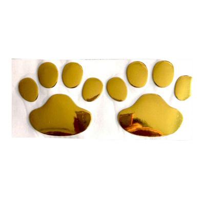 1 Sheet Car Stickers Creative Decals Paw 3D Animal Dog Cat Foot Prints Decal