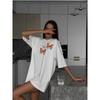 Western Style New Fashion Casual Loose Butterfly Print Short sleeve T-shirt Top Printed T-shirt Top