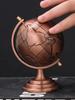Vintage Globe Model Alloy Small World Globle Decoration Crafts Mini Educational Globe of Earth for Home Office Desk Decor Gift