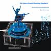 Multilayer PCB Assembly Set Rotating Ballet Music Box 6 Tune Options Adjustable Speed Sparkling Light Effects