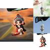 Acrylic Flat Surface Huadan Peking Opera Pendant For Vehicle Interior Enhancement