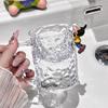 2026 Modern Minimalist Plastic Tumbler 400-500ml Transparent Ice Texture Toothbrush Cup Home Bathroom Decor