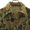 VINTAGE 70s 80s Made in USA Camouflage Pattern Long sleeve Wool shirt Men's Used