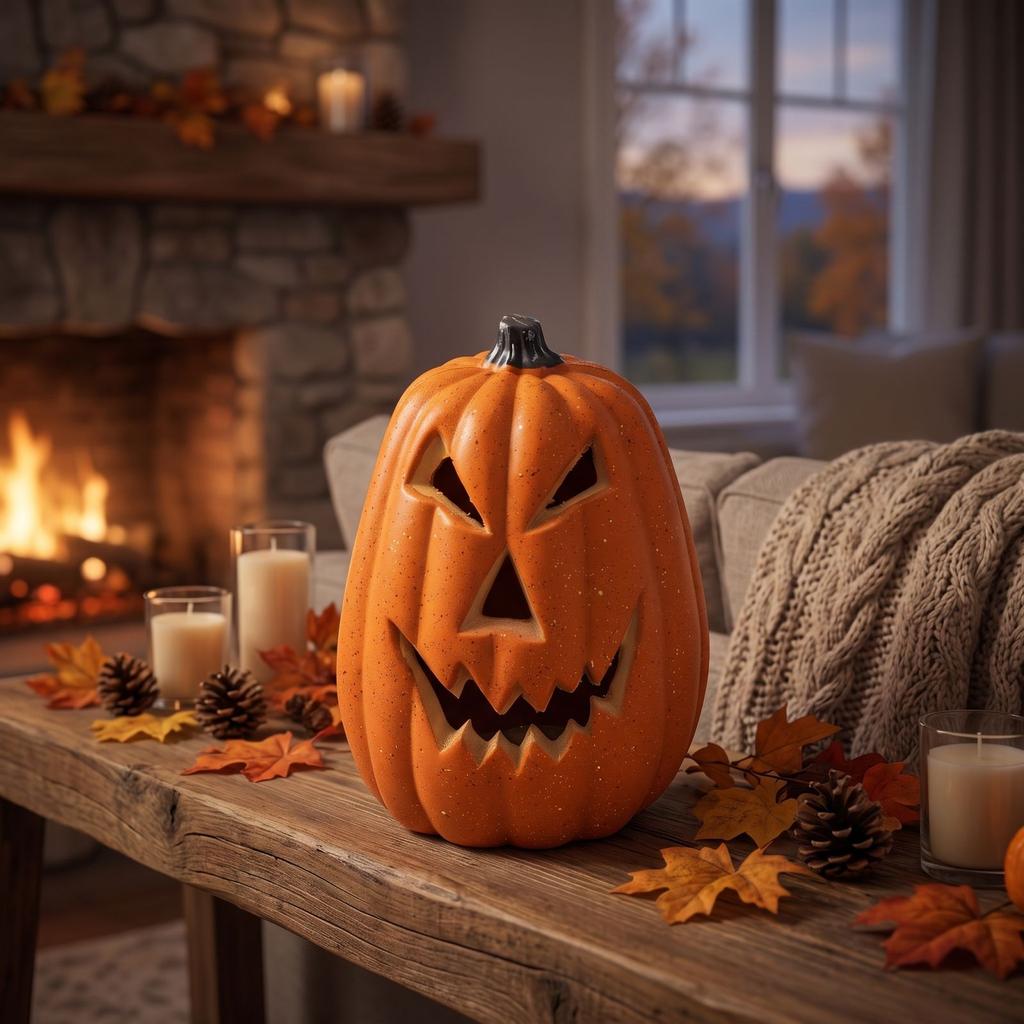 Duża dynia na Halloween Dekoracja do wnętrz na zewnątrz Jesienna impreza