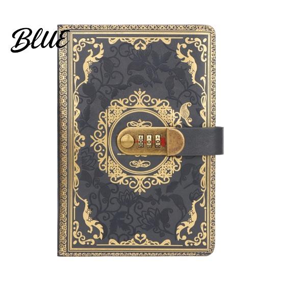 Durable A5 Diary Combination Code Notebook Lock with Password Journal 3 Digit Ink Bleed Resistant Paper for Privacy Thick