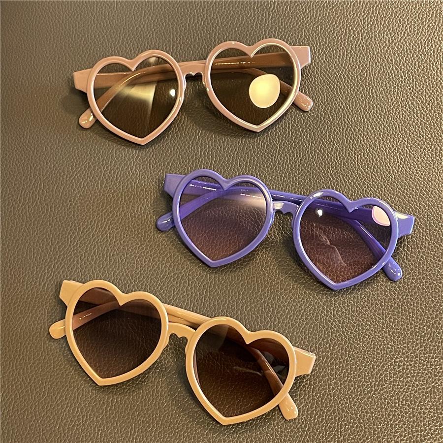 Love Gradient Children'S Sunglasses Baby Sunglasses Candy Colored Glasses Heart Shaped Glasses Jelly Colored Sunglasses