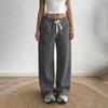 Pantaloni Larghi Colorati da Donna con Tasche Ampi Dritti Casual Palazzo