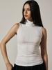 KITTY POTTERY High-Neck Sleeveless [White]