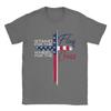 Men T-Shirt Stand For The Flag I Kneel For The Cross Awesome Pure Cotton Tee Shirt Short Sleeve  T Shirts Round Neck Tops Summer